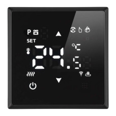 Терморегулятор Wi-Fi STEKKER Эмили черный уголь