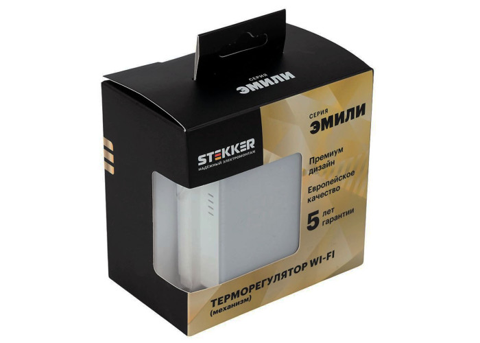 Терморегулятор Wi-Fi STEKKER Эмили белый фарфор